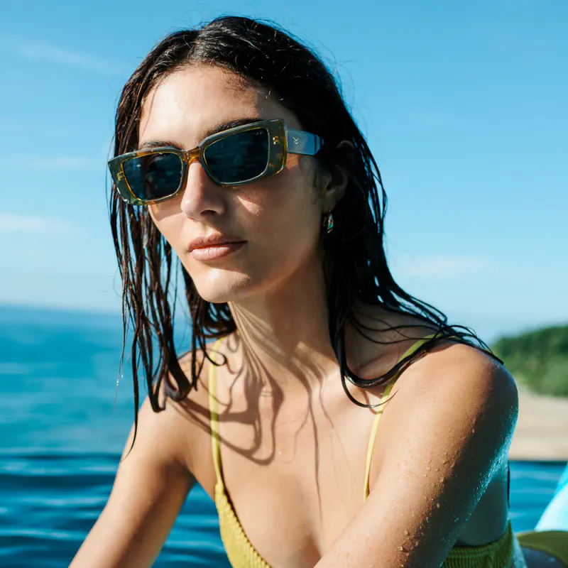 I-SEA Miley - Lime/Smoke Polarized Solbriller