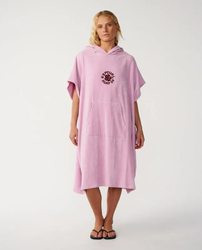 Rip Curl - Icon Skifteponcho Med Hette - Mauve