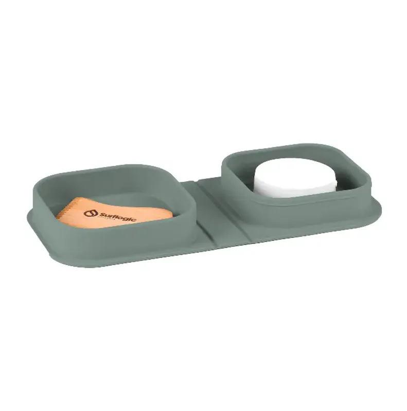 Surflogic Surf Wax Box & Comb – Sage Green 