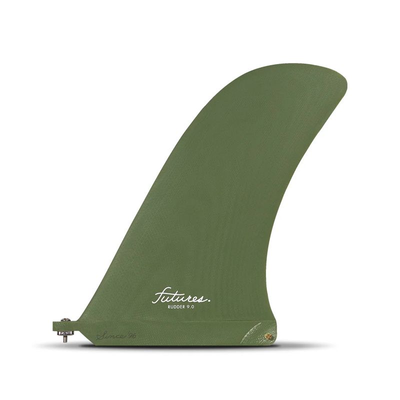 Futures Rudder 9' Single Fin Green
