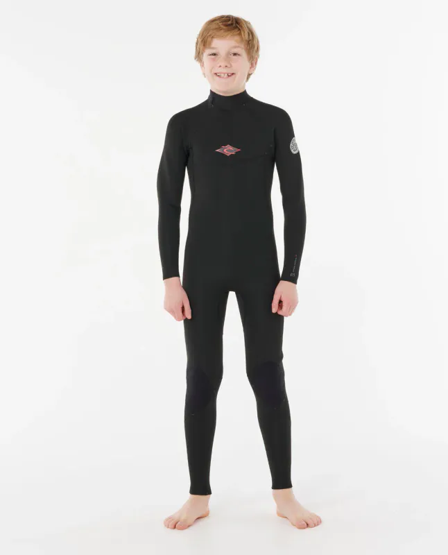 Rip Curl Junior - 5/3 Dawn Patrol Back ZIp Våtdrakt - Black