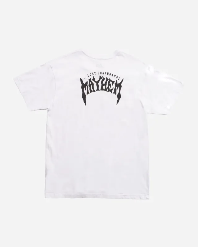 Lost - Mayhem Designs Tee - T-skjorte Hvit