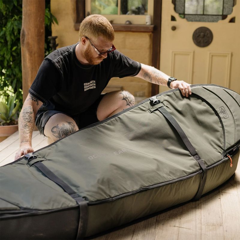 O&E - Hypa 7'0 Fish/Shortboard Reisebag - 3 surfebrett - Khaki