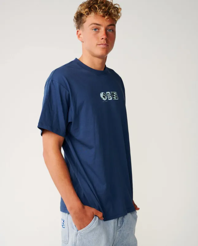 Rip Curl S-Series VC Digicon Tee - T-Skjorte - Light Navy