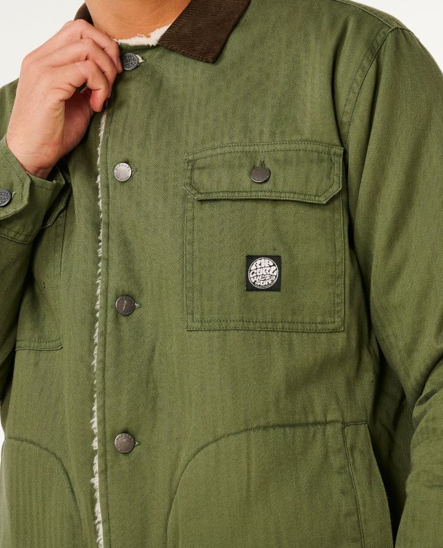 Rip Curl - Premium Surf Sherpa Jakke - Dark Olive