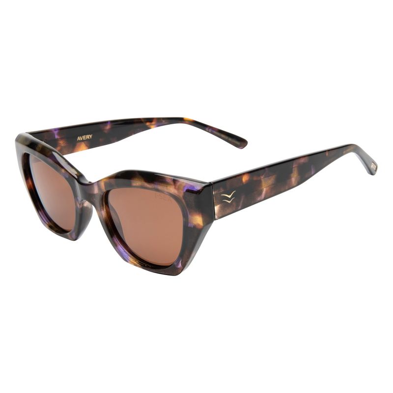 I-SEA Avery - Blue Tort/Brown Polarized Solbriller