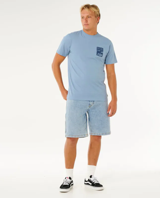Rip Curl - Keep On Trucking Standard T-Skjorte - Faded Denim