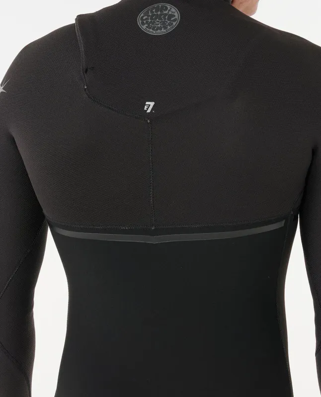 Rip Curl 4/3 E Bomb E7 Zip Free Våtdrakt - Black