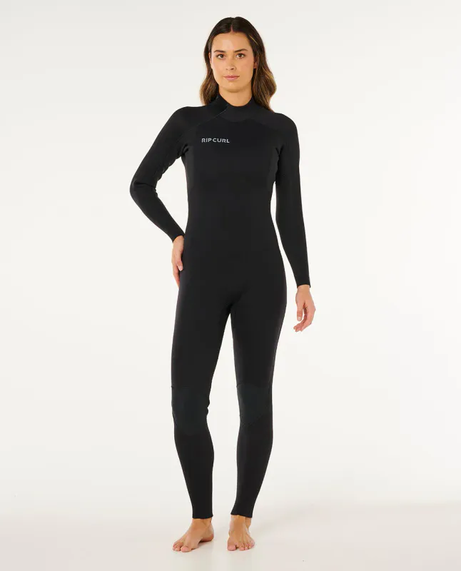 Rip Curl Dame - 5/4 Trad Back Zip Våtdrakt - Black