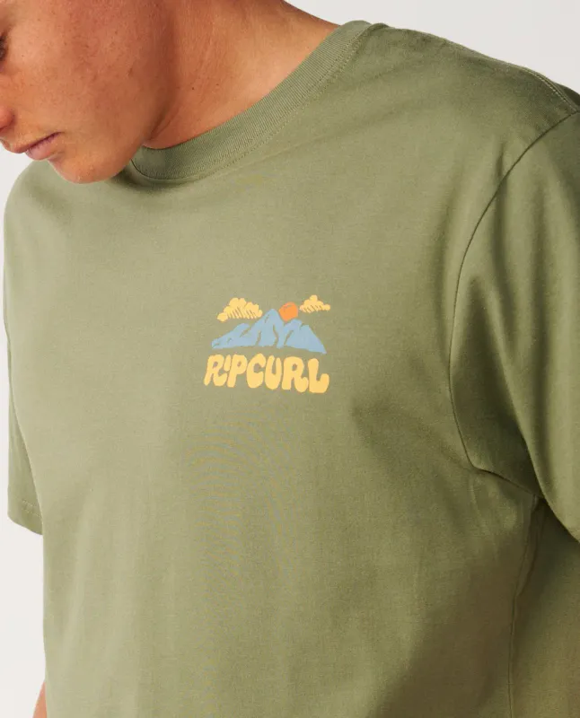 Rip Curl Surf Trip Relaxed Tee - T-shirt - Surplus Green