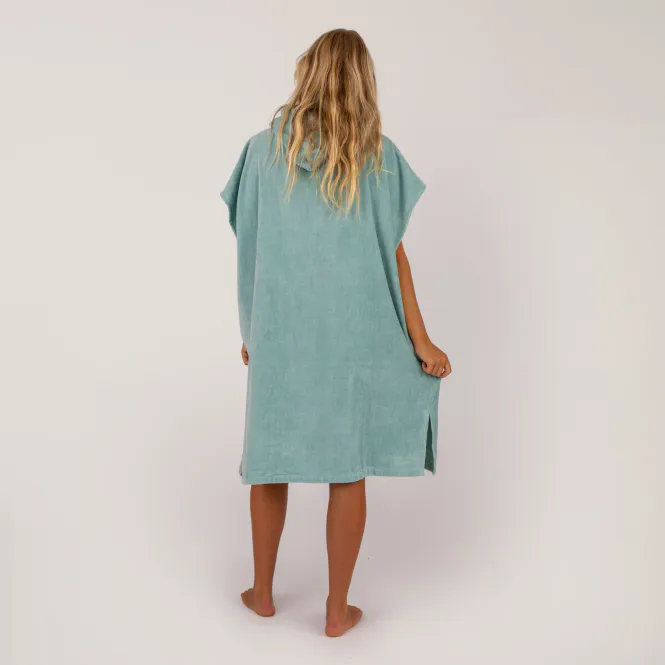 Hovedbilde O&E - Skifteponcho - Day Dream - Dusty Turquoise