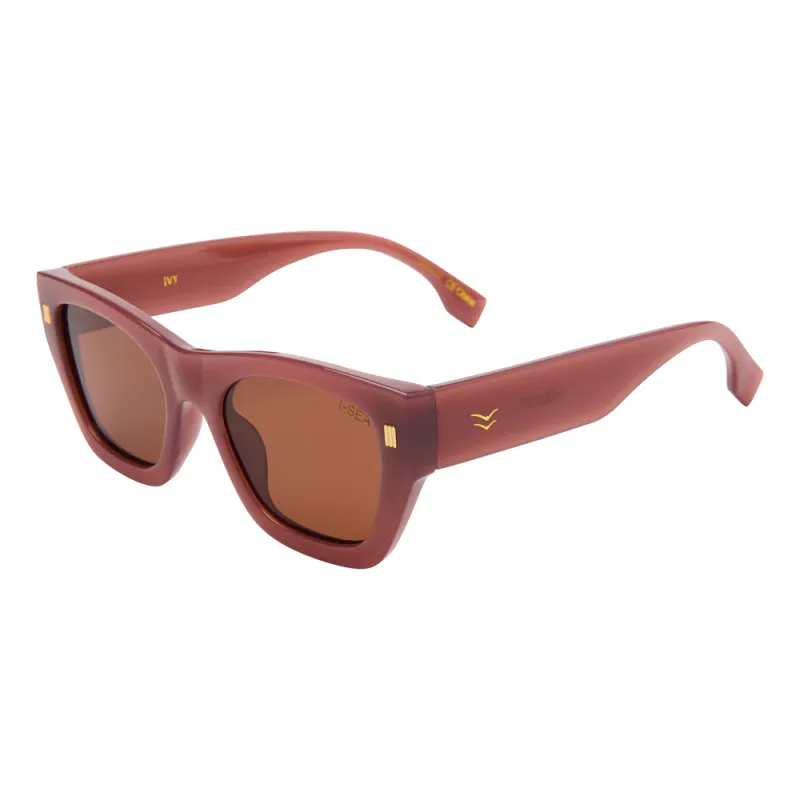 I-SEA Ivy - Dusty Rose/Brown Polarized Solbriller