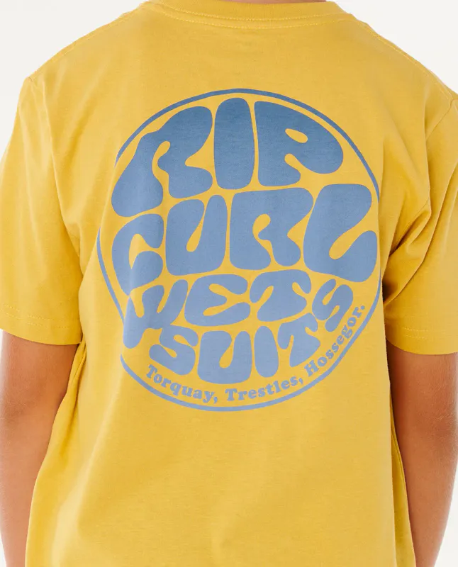 Rip Curl Junior - Wetsuit Icon T-Skjorte - Okergul