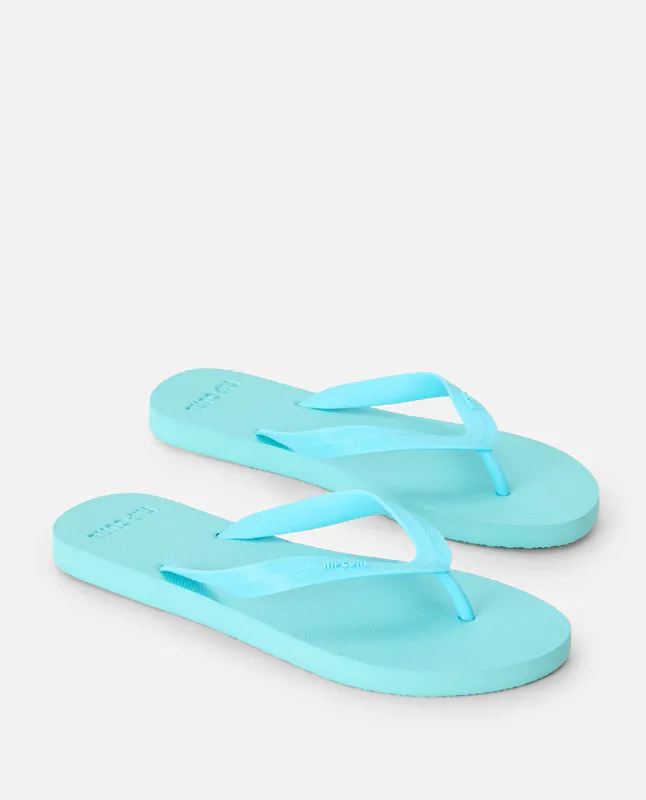 Rip Curl - Essential Bloom Open Toe Thongs - Teal - Flip Flops