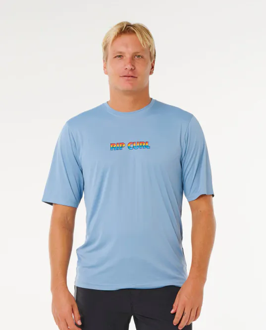 Hovedbilde Rip Curl - Icons Of Surflite UPF50 S/S Rash Guard - Faded Denim