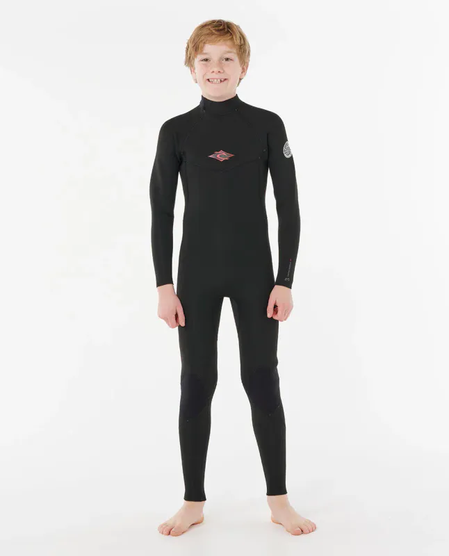 Rip Curl Junior - 5/3 Dawn Patrol Back ZIp Våtdrakt - Black
