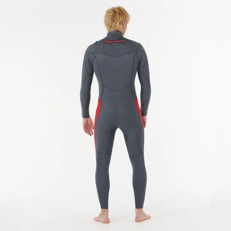 Rip Curl 4/3 Dawn Patrol Pro Chest Zip Våtdrakt - Red