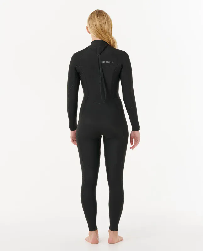 Rip Curl Dame 3/2 Dawn Patrol Back Zip Våtdrakt - Black