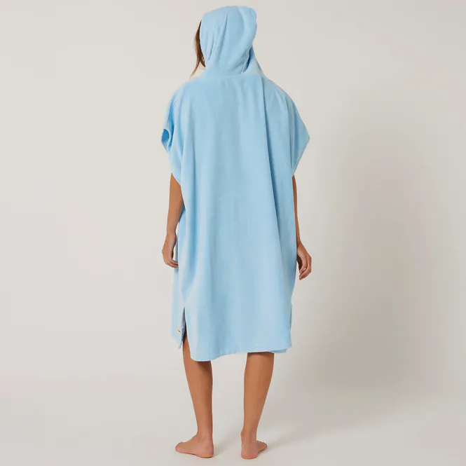 Hovedbilde O&E - Skifteponcho med hette - Day Dream - Pale Blue