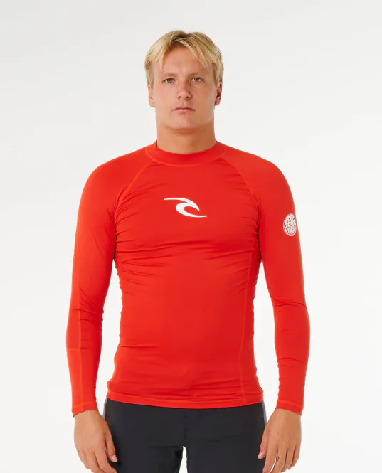 Hovedbilde Rip Curl - Waves UPF50 Performance L/S Rash Guard - Lava Red