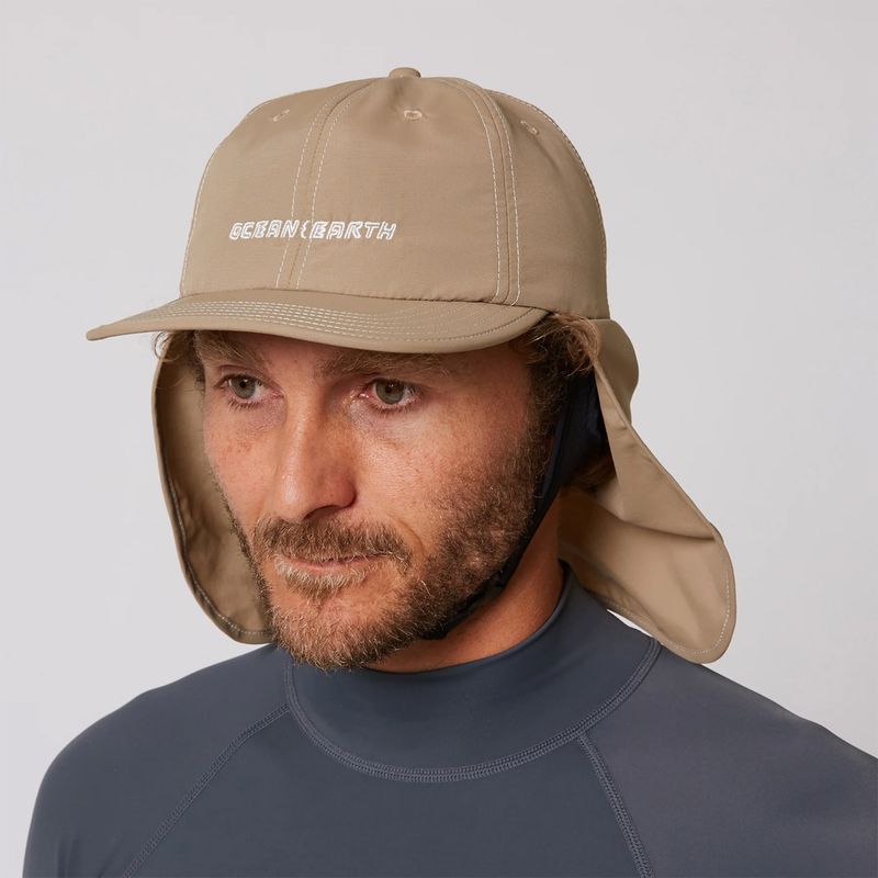 O & E - G-Land Legionnaire Surf Cap - Stone