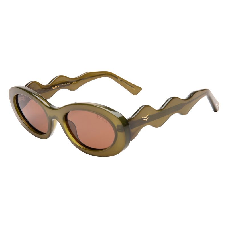 I-SEA Maya - Oak/Brown Polarized Solbriller