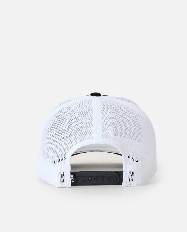 Rip Curl - Routine Curve Trucker Caps - Black/White