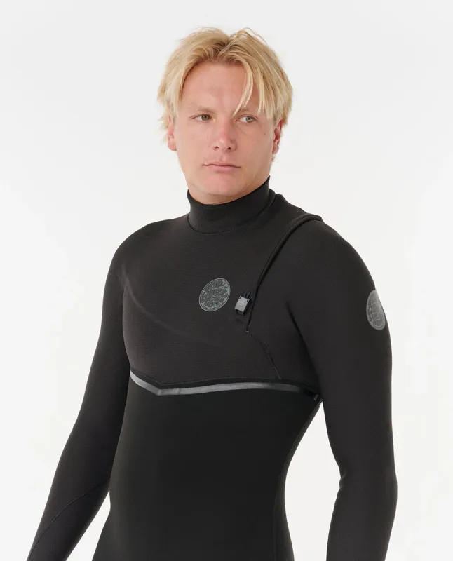 Rip Curl 4/3 E Bomb E7 Zip Free Våtdrakt - Black
