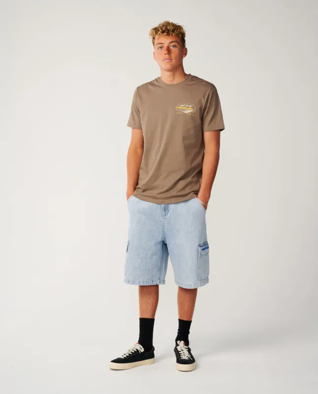 Rip Curl S-Series VC Peaks Tee - T-skjorte - Walnut