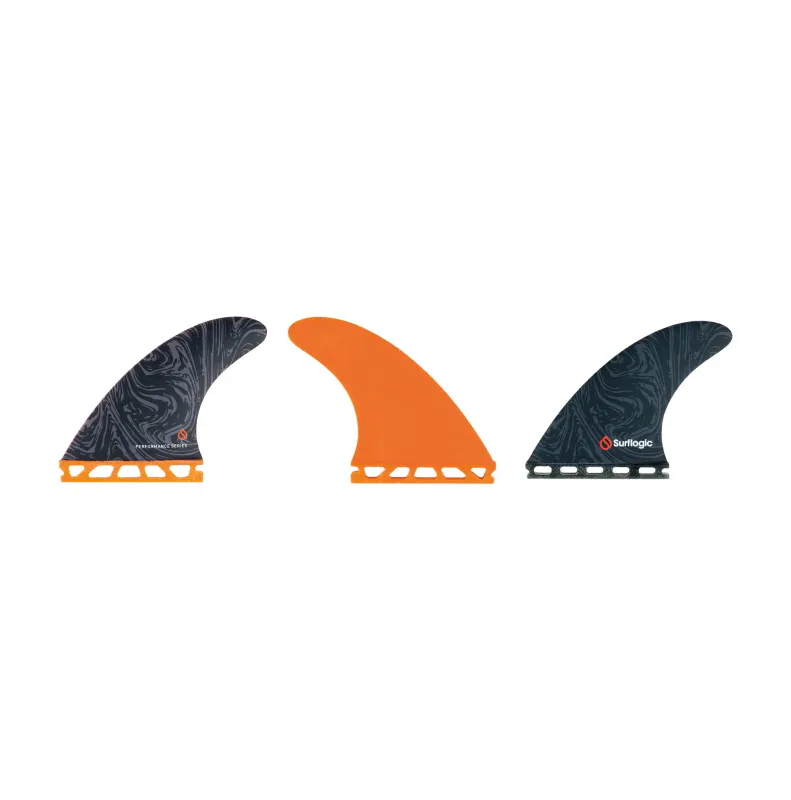 Surflogic Thruster Fin Set Performance Series S - Orange