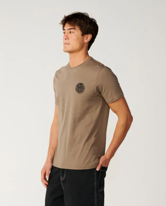 Rip Curl - Wettie Icon T-skjorte - Walnut