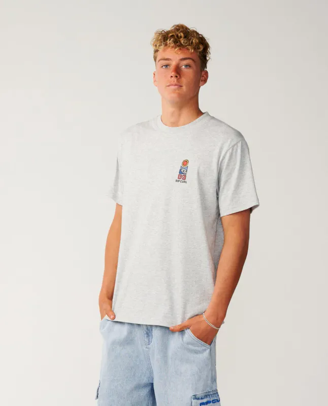 Rip Curl S-Series Vaporcool Stack Relaxed Tee - T-skjorte - Grey Marle