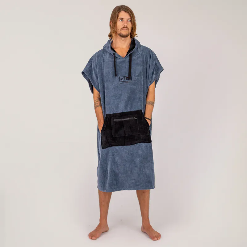 O&E - Skifteponcho med hette - Daybreak - Navy