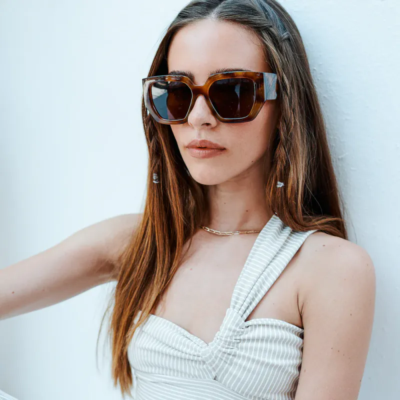I-SEA Olivia - Mocha Tort/Brown Polarized Solbriller
